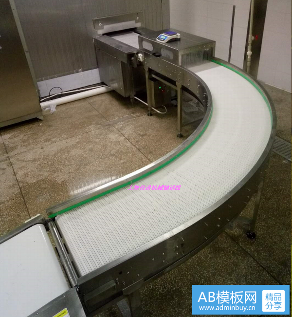  柔性转弯输送机，食品级网带输送机