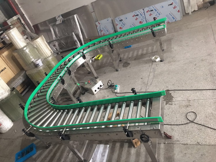 定做转弯滚筒输送机，非标尺寸转弯滚筒输送机