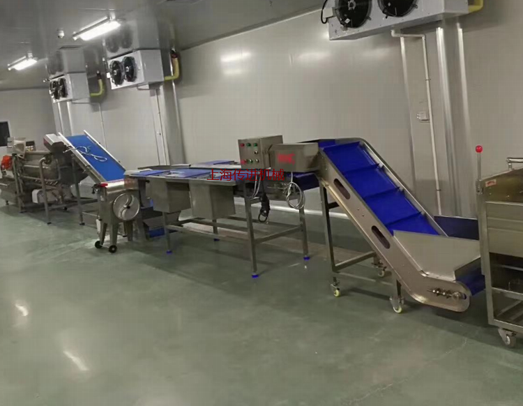 厨房配菜输送机，蔬菜配送生产流水线